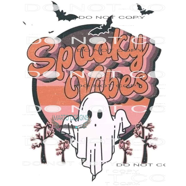Spooky Vibes #6499 Sublimation transfers - Heat Transfer