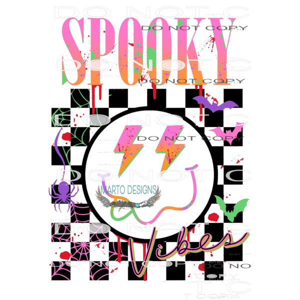 Spooky Vibes #6578 Sublimation transfers - Heat Transfer