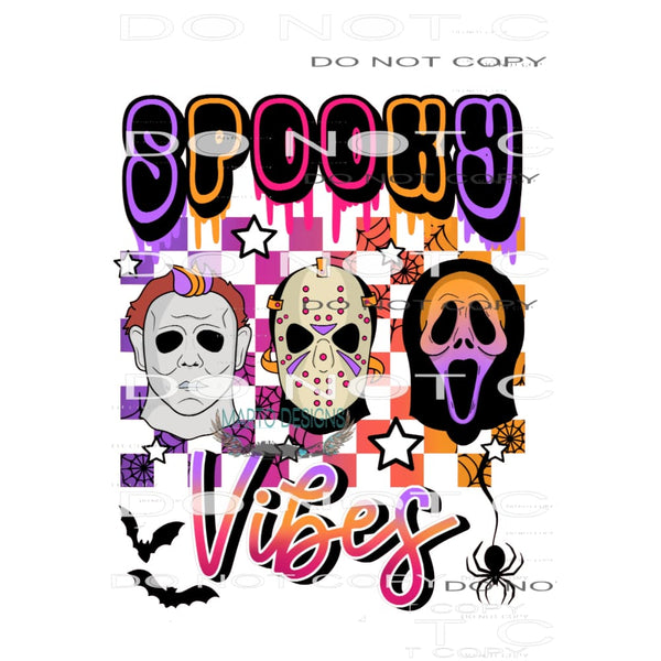 Spooky Vibes #6583 Sublimation transfers - Heat Transfer