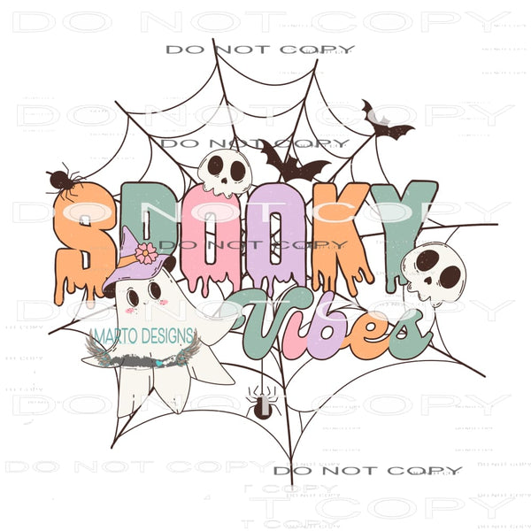 Spooky Vibes #7048 Sublimation transfers - Heat Transfer