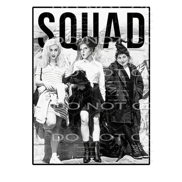 SQUAD #5 Hocus Pocus Sublimation transfers - adult - Heat