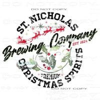 St. Nicholas #7675 Sublimation transfer - Heat Transfer