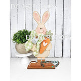 Standing Bunny # 73 Wood Laser Blank | DIY Craft Cutout