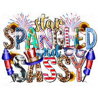 Star Spangled And Sassy #10881 Sublimation transfer - Heat