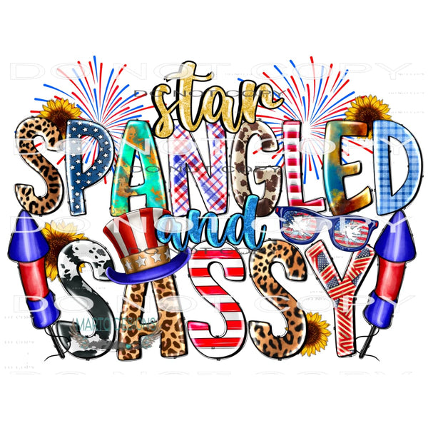 Star Spangled And Sassy #10881 Sublimation transfer - Heat