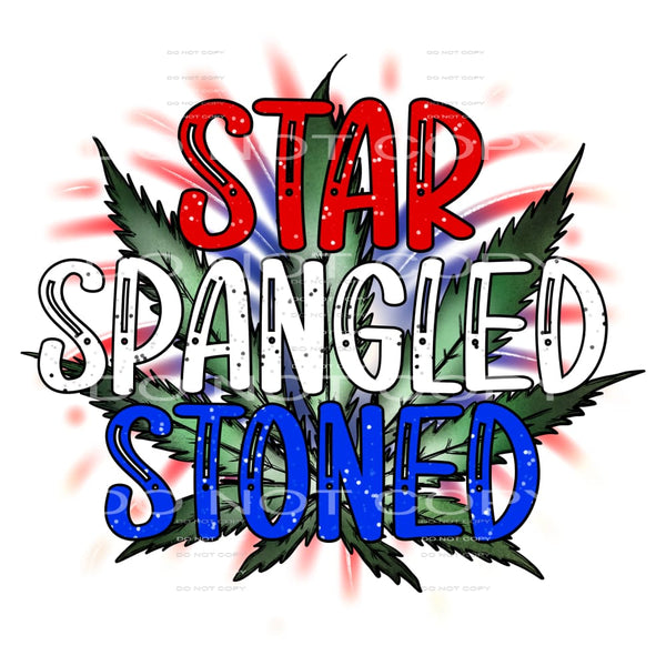 Star spangled stoned # 944 Sublimation transfers - Heat