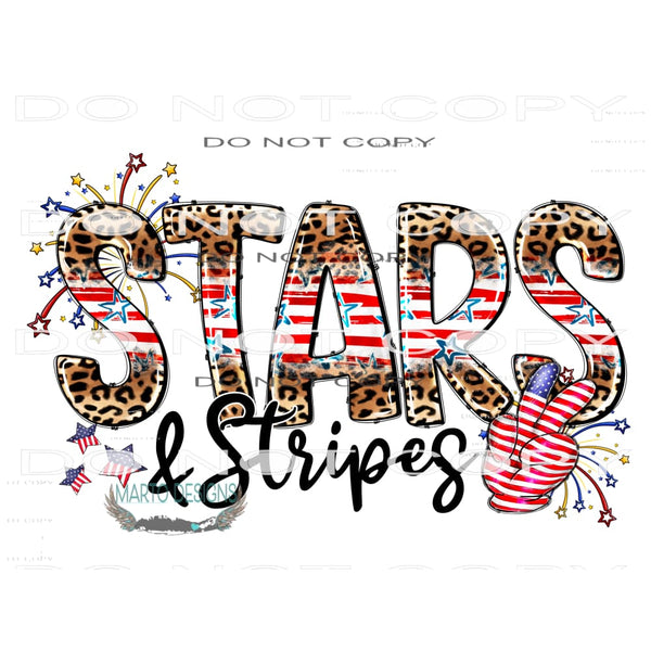 Stars And Stripes #10858 Sublimation transfer - Heat