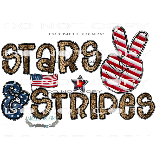 Stars And Stripes #10911 Sublimation transfer - Heat