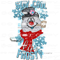 Stay Cool Like Frosty #6922 Sublimation transfers - Heat