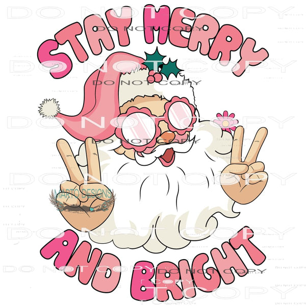Stay Merry And Bright #8187 Sublimation transfers - Heat
