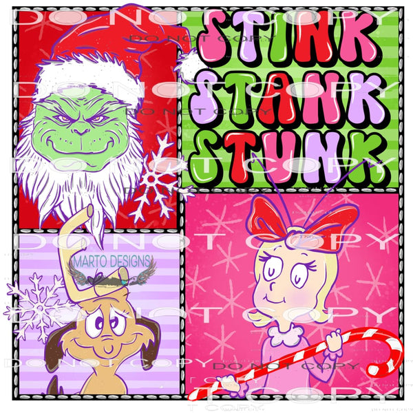 Stink Stank Stunk #7727 Sublimation transfer - Heat Transfer