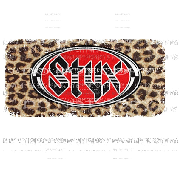 Styx #2 leopard background Sublimation transfers Heat Transfer