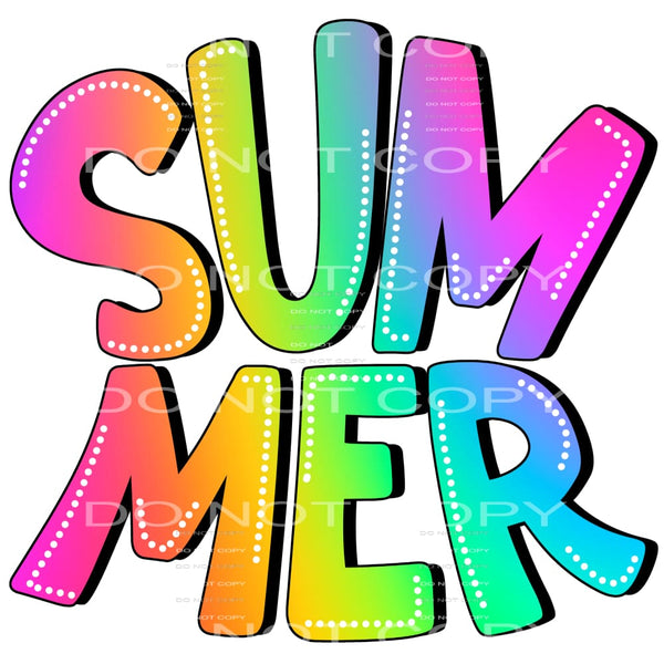 Summer # 783 Sublimation transfers - Heat Transfer Graphic