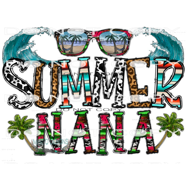 Summer Nana #10636 Sublimation transfers - Heat Transfer