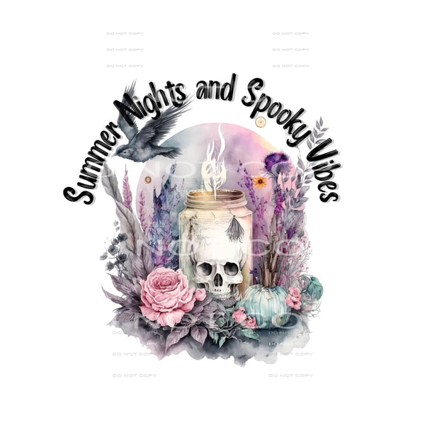 Summer nights and spooky vibes # 790 Sublimation transfers -