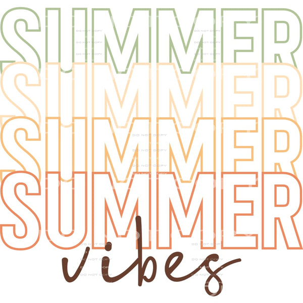 Summer Vibes # 210 Sublimation transfers - Heat Transfer