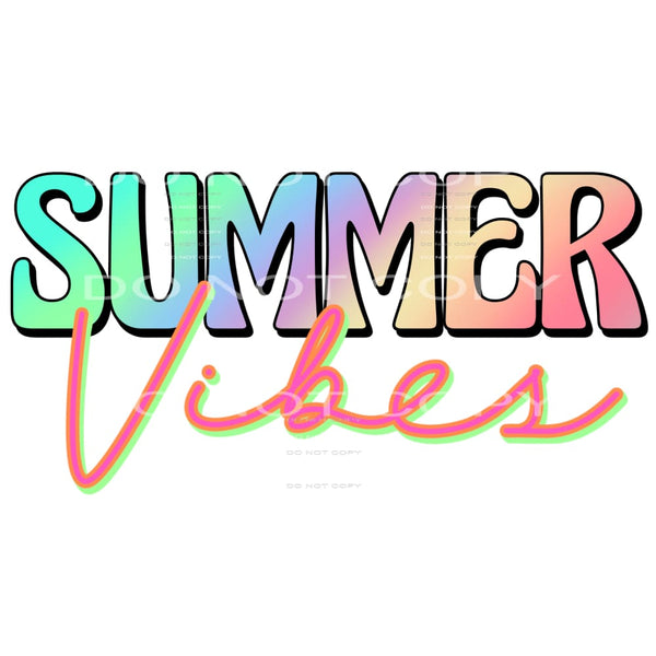 Summer Vibes #4641 Sublimation transfers - Heat Transfer