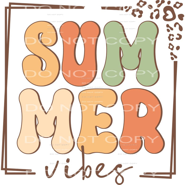 Summer Vibes #5079 Sublimation transfers - Heat Transfer