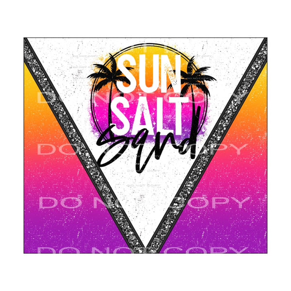 Sun salt and sand # 899 - Heat Transfer Graphic Tee -