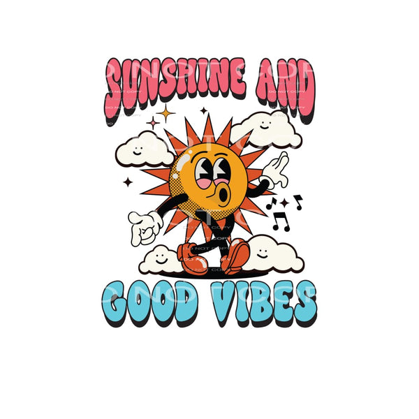 Sunshine And Good Vibes #4924 Sublimation transfers - Heat