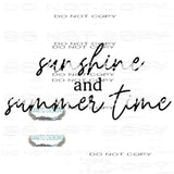 Sunshine and Summer time # 1813 Sublimation transfers
