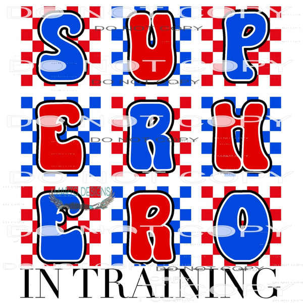 Superhero In Training #8849 Sublimation transfers - Heat
