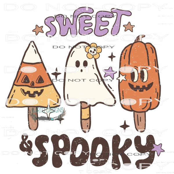 Sweet And Spooky #6810 Sublimation transfers - Heat Transfer