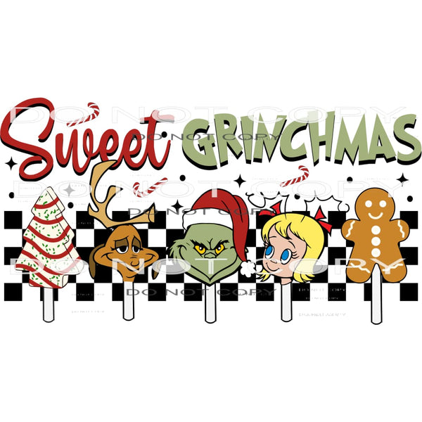 Sweet Grinchmas #7108 Sublimation transfers - Heat Transfer