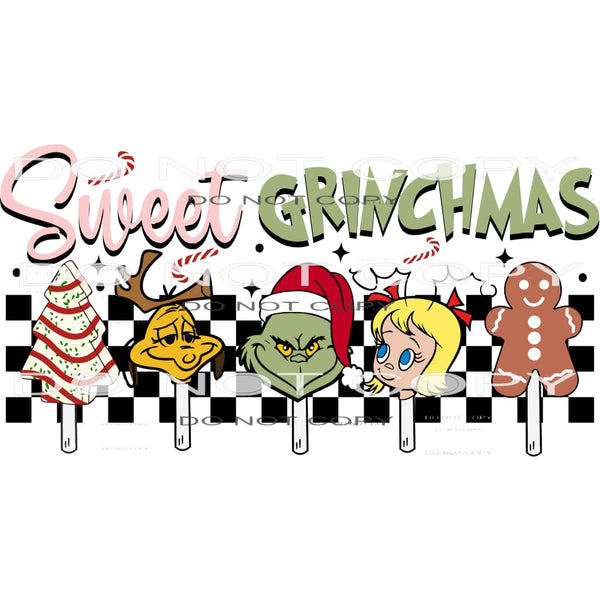Sweet Grinchmas #7109 Sublimation transfers - Heat Transfer