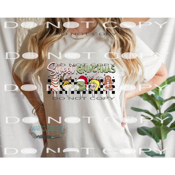 Sweet Grinchmas #7115 Sublimation transfers - Heat Transfer