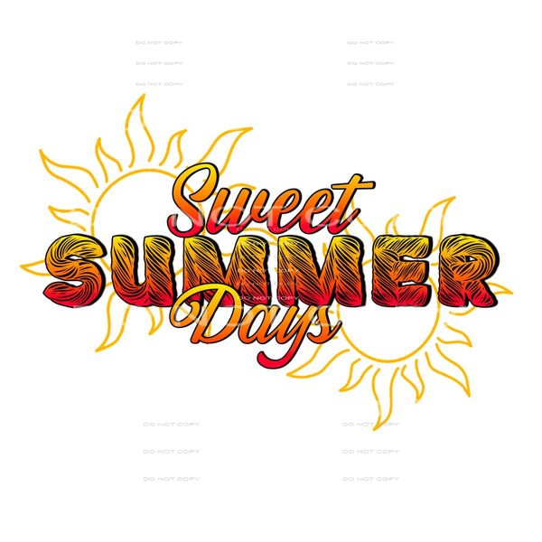 Sweet summer days # 886 - Heat Transfer Graphic Tee -