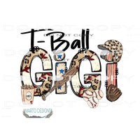 t ball GIGI Sublimation transfers - Heat Transfer Graphic