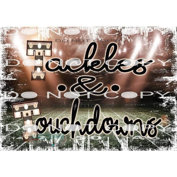 Tackles And Touch Down #6393 Sublimation transfers - Heat