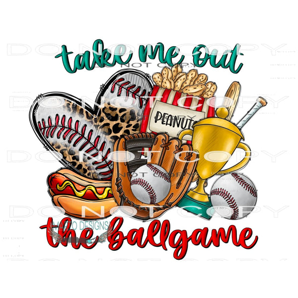 Take Me Out To The Ballgame #10676 Sublimation transfers