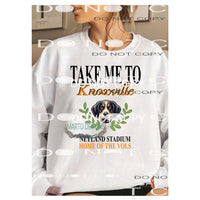 TAKE ME TO Knoxville Tennessee Vols Sublimation transfers