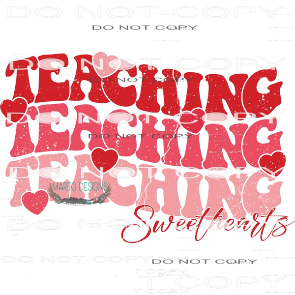 Teaching Sweethearts #9224 Sublimation transfers - Heat