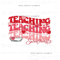 Teaching Sweethearts #9225 Sublimation transfers - Heat