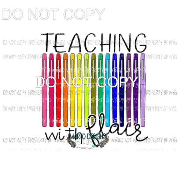 Teaching with Flair Sublimation transfers Heat Transfer