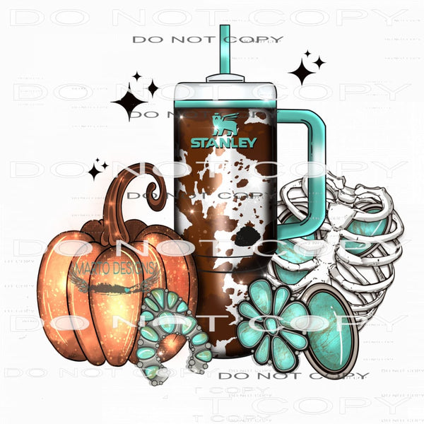 Teal Halloween #7631 Sublimation transfers - Heat Transfer