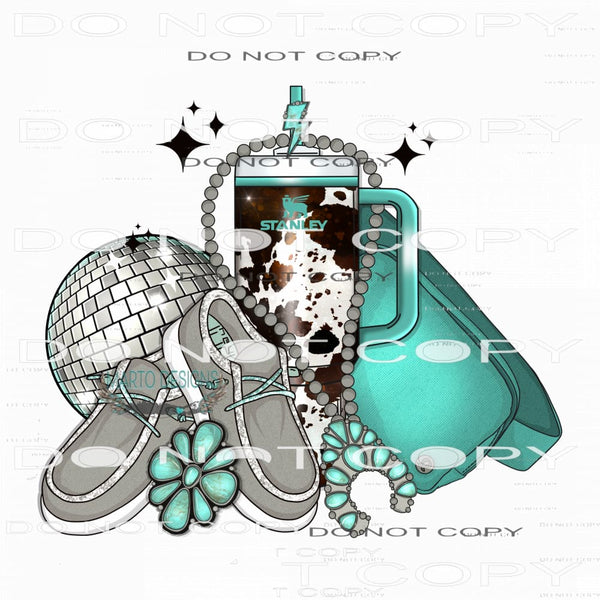 Teal Hey Dudes #7652 Sublimation transfer - Heat Transfer