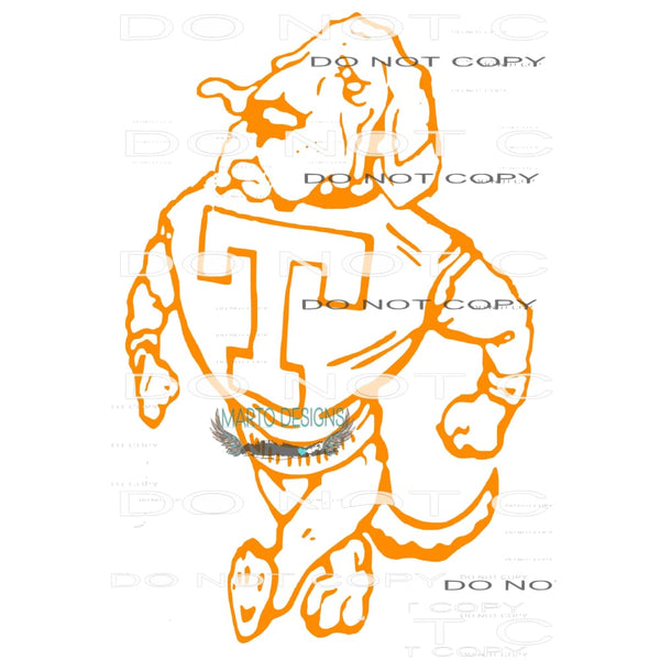 Tennessee dog smokey # 9942 Sublimation transfers - Heat