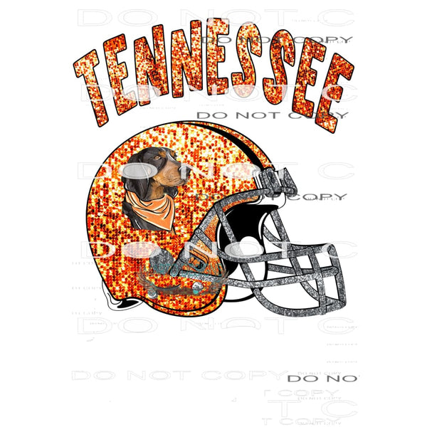 Tennessee Helmet # 1100 Sublimation transfers - Heat