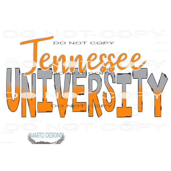 Tennessee University # 1060 Sublimation transfers - Heat