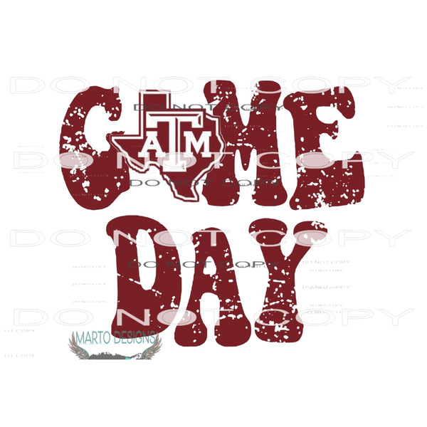 Texas Game Day #10964 Sublimation transfer - Heat Transfer