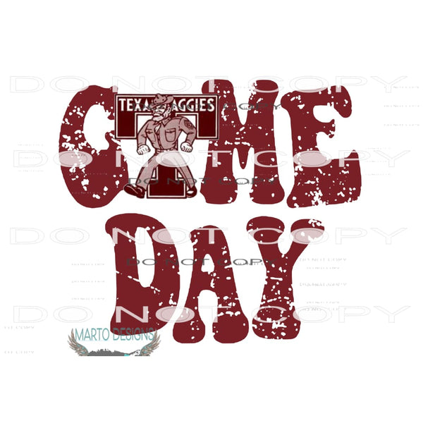 Texas Game Day #10972 Sublimation transfer - Heat Transfer
