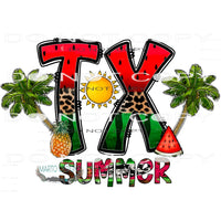 Texas Summer #10630 Sublimation transfers - Heat Transfer