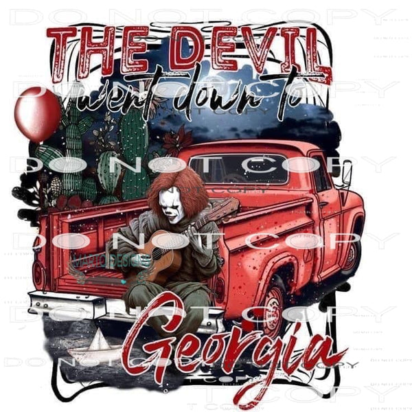 The Devil Went Down To Georgia #6171 Sublimation transfers -