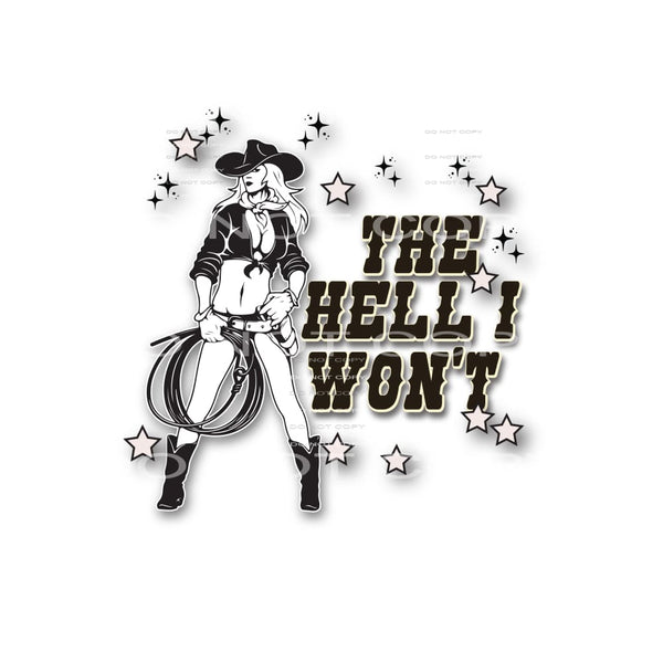 The hell i wont # 268 Sublimation transfers - Heat Transfer