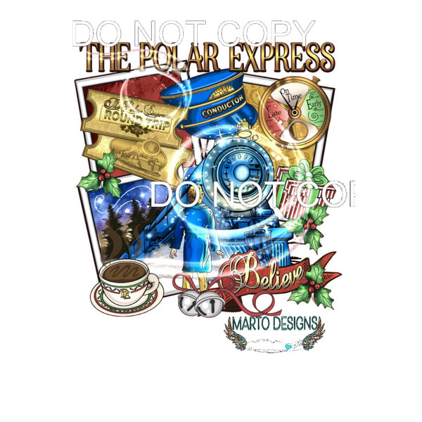 The Polar Express #8335 Sublimation transfers - Heat