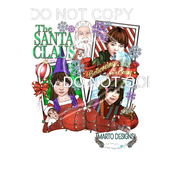 The Santa Clause #8300 Sublimation transfers - Heat